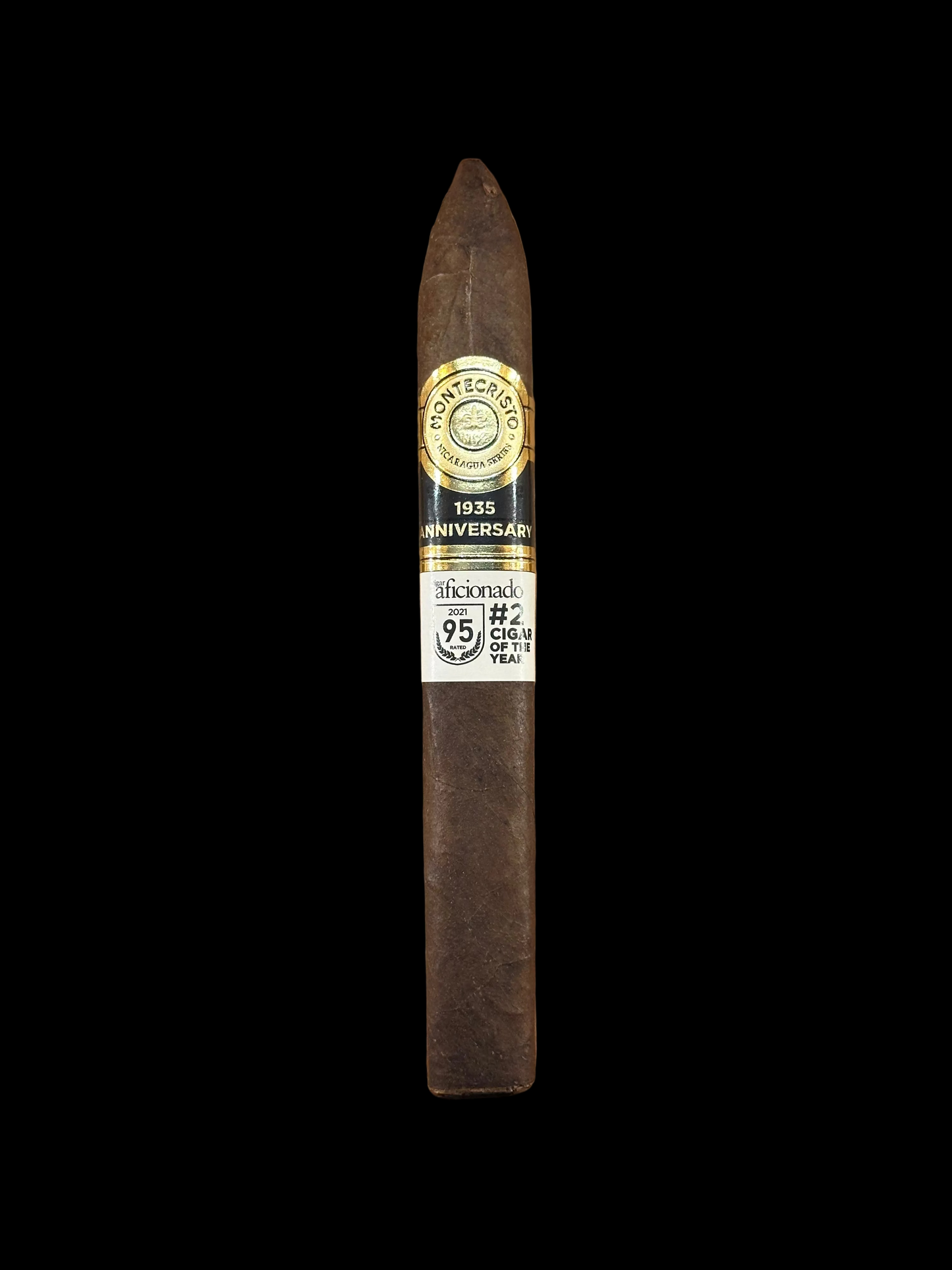 Montecristo 1935 Anniversary Nicaragua Torpedo (6 x 52) – Rich & Complex Medium to Full Smoke