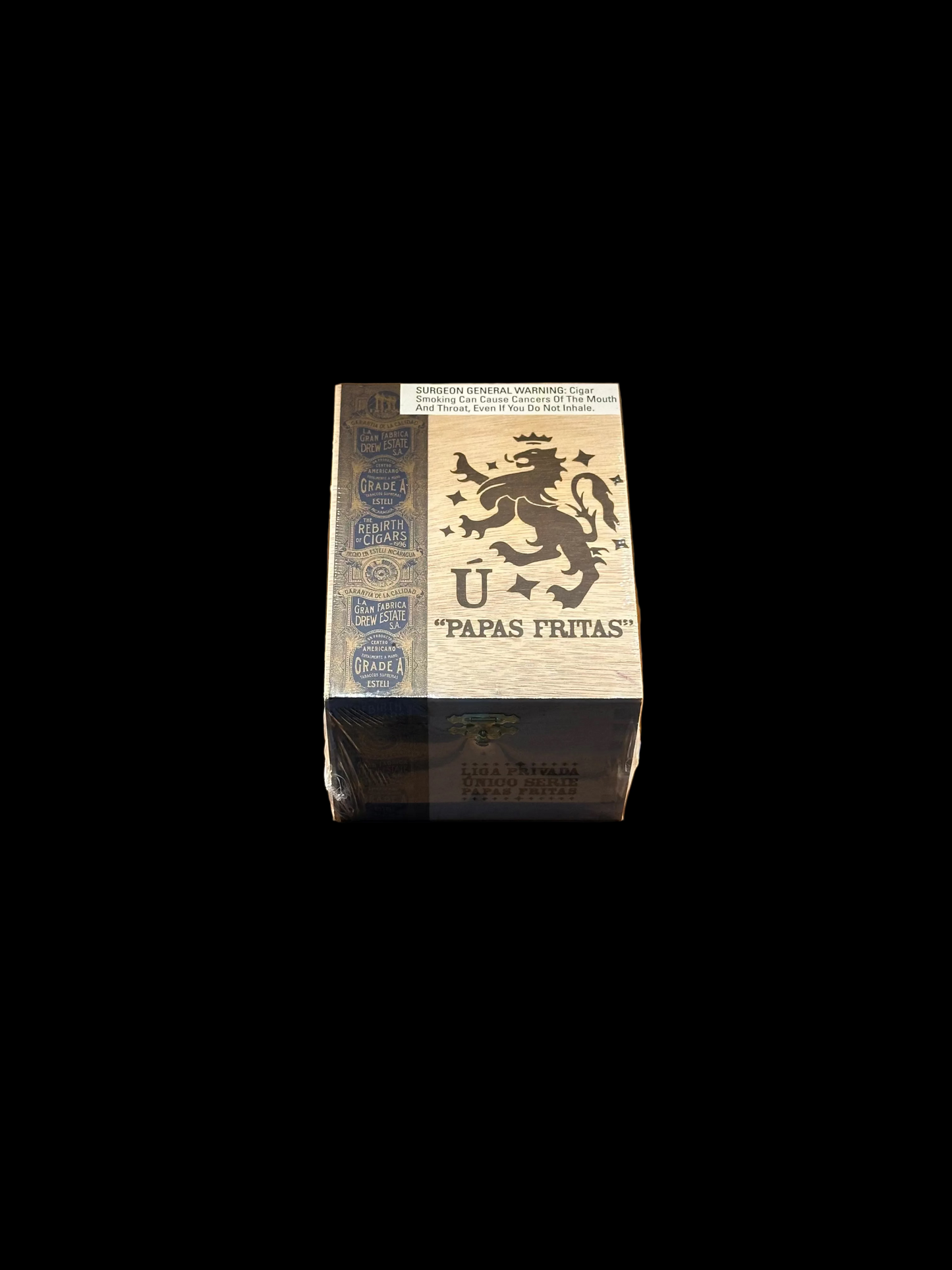 Drew Estate Liga Privada Unico Papas Fritas Petite Corona (4.5 x 44) – Box of 25 Medium to Full Smoke